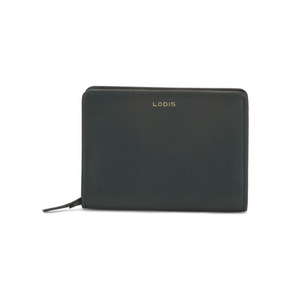 LODIS Forest Green Leather Small Zip Wallet - Picture 1 of 2